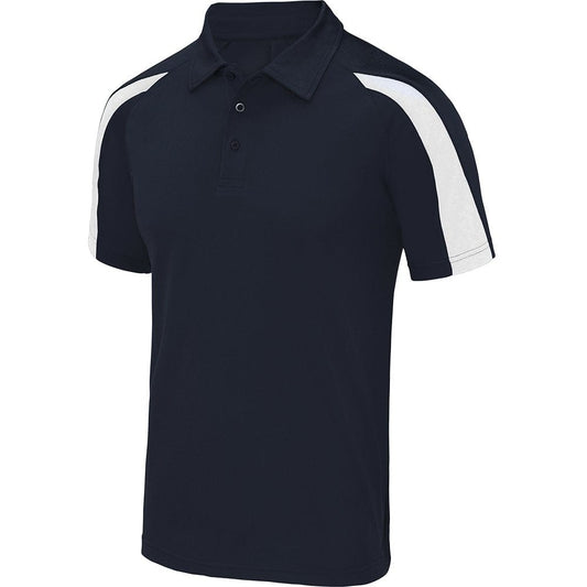 Dart Shirts - Polo Shirt - Just Cool Contrast - Navy with White 2XL