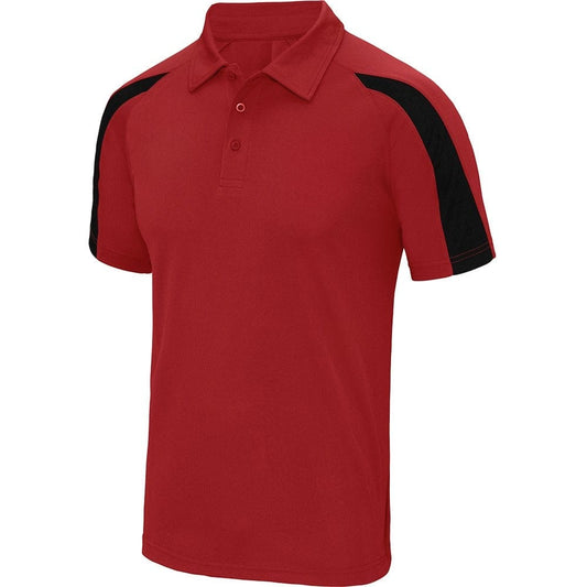 Dart Shirts - Polo Shirt - Just Cool Contrast - Red with Black 2XL