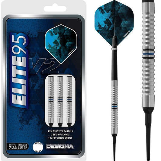 *Designa Elite 95 V2 Soft Tip Darts - M3 20g
