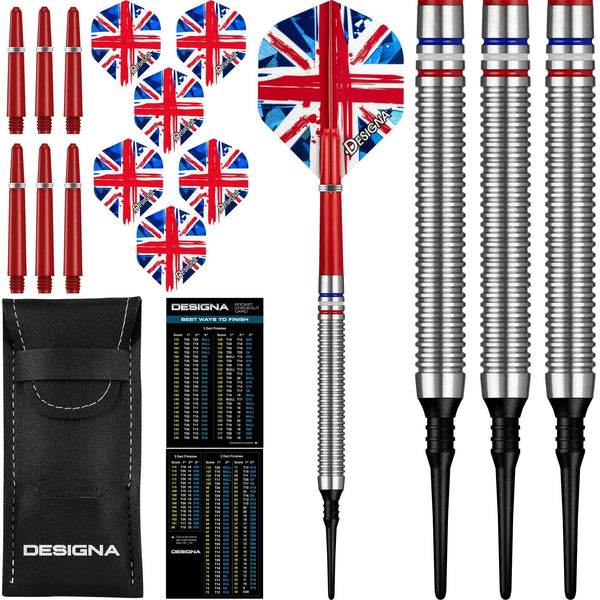 Designa Patriot-X Darts - Soft Tip - Great Britain