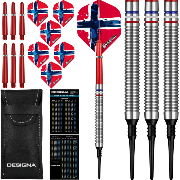 Designa Patriot-X Darts - Soft Tip - Norway