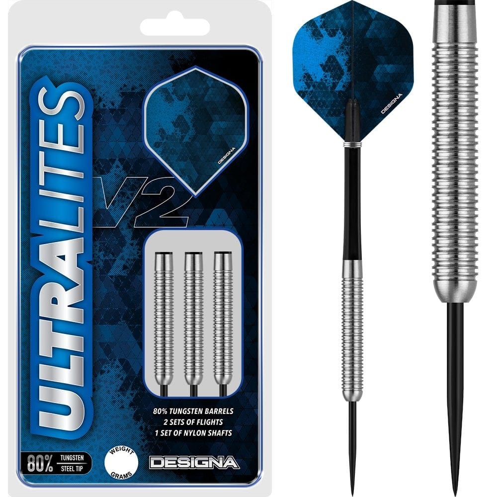 Designa Ultralites V2 Darts - Steel Tip - M3 - Twin Ring Grip 15gPERS