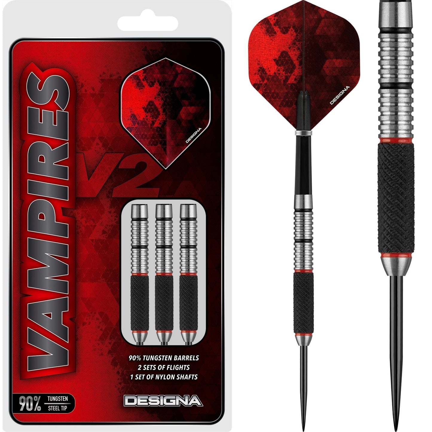 Designa Vampires V2 Darts - Steel Tip - M3 23gPERS