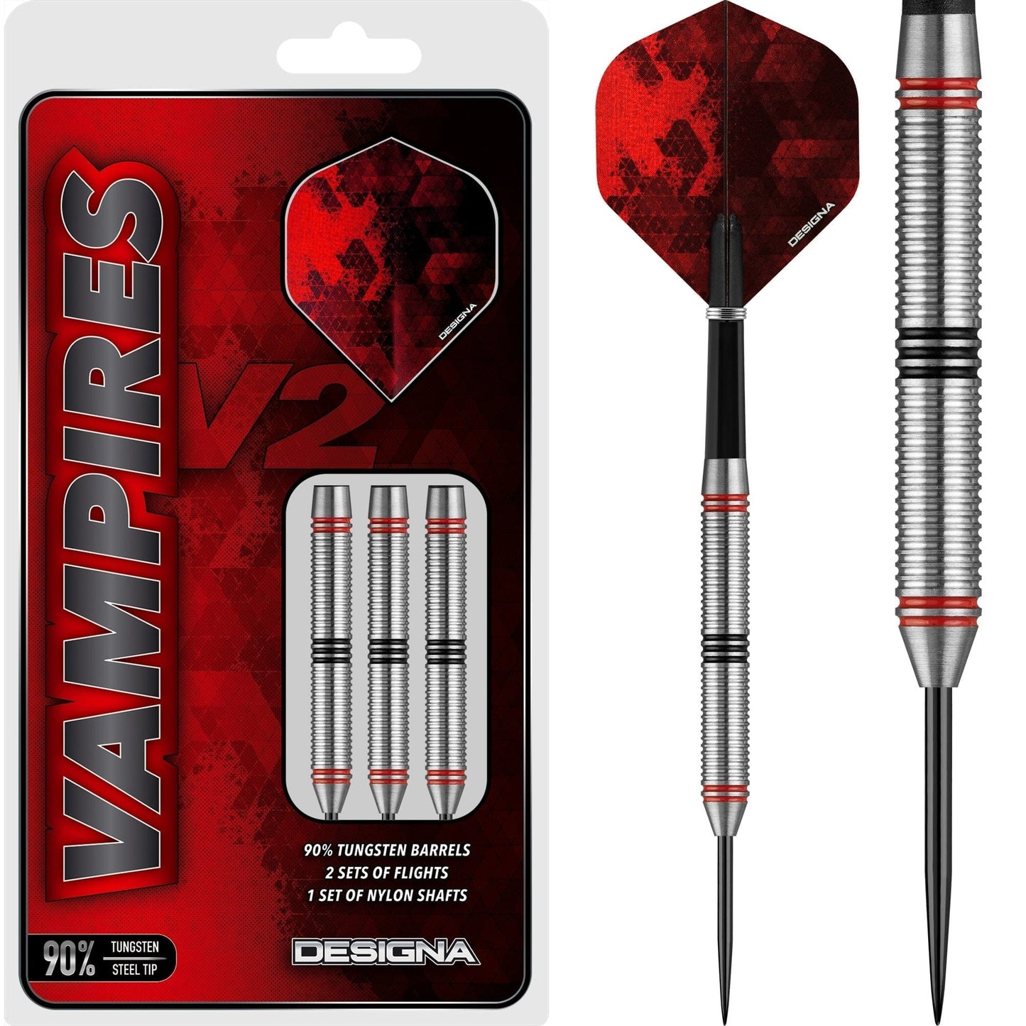 Designa Vampires V2 Darts - Steel Tip - M4 22gPERS