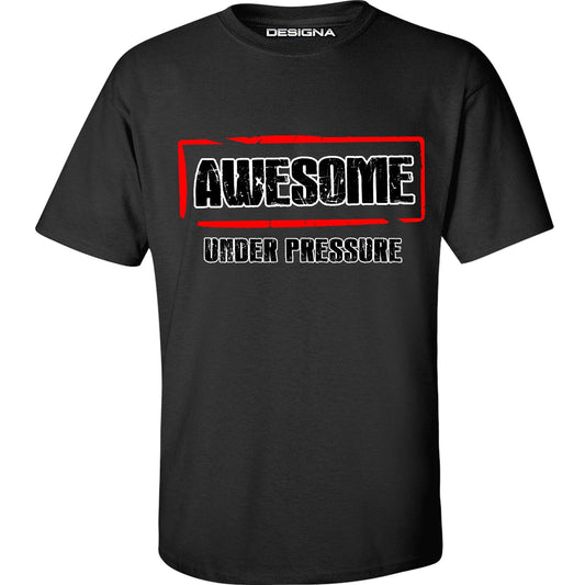 T Shirt - Humour Dart T-Shirt - Black - Awesome Under Pressure