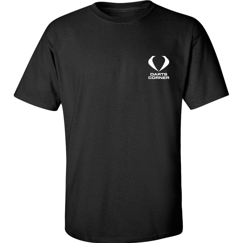 Darts Corner T Shirt - with DC Logo - Black 2XL