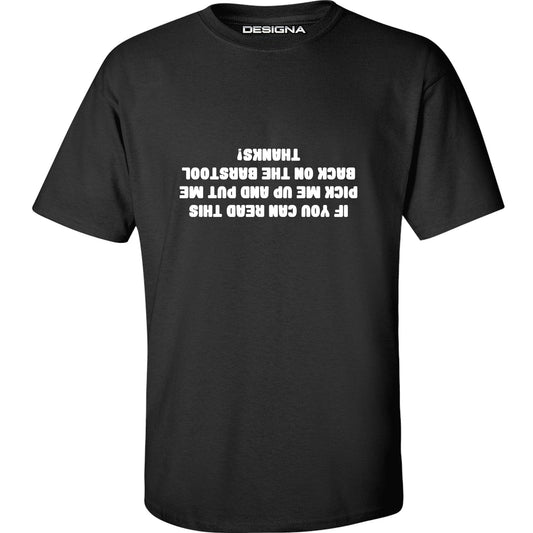 T Shirt - Humour Dart T-Shirt - Black - If You Can Read This