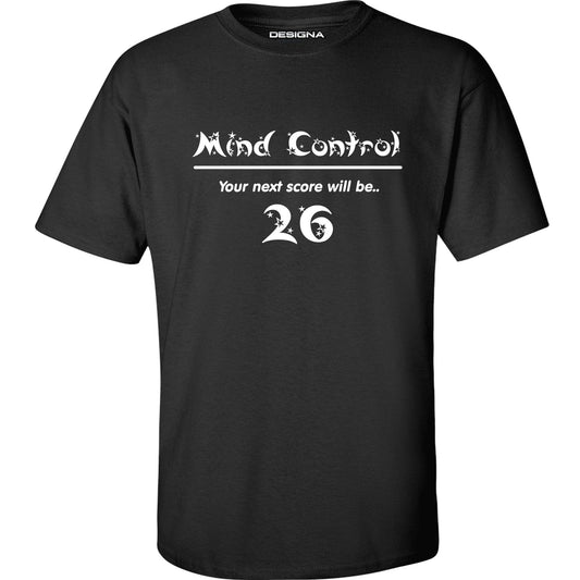 T Shirt - Humour Dart T-Shirt - Black - Mind Control - 26
