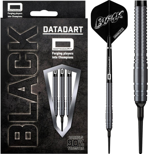 Datadart Black Darts - Soft Tip - Titanium Matt 18g
