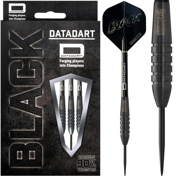 Datadart Black Darts - Steel Tip - Titanium Matt - Torpedo - S1
