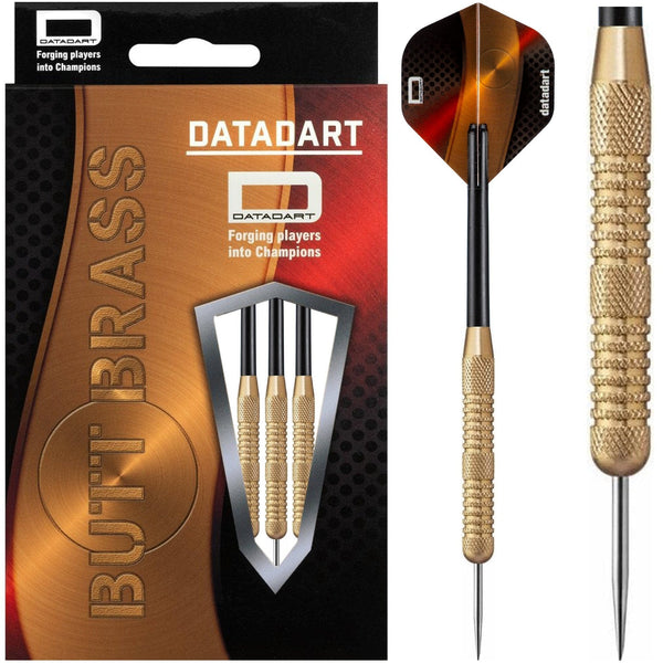 Datadart Butt Brass Darts - Steel Tip Brass - Knurled - 22g