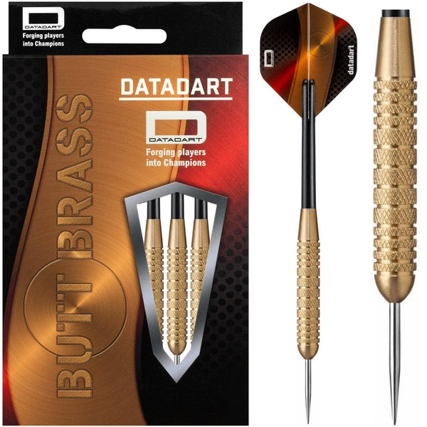 Datadart Butt Brass Darts - Steel Tip Brass - Knurled - 24g