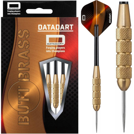 Datadart Butt Brass Darts - Steel Tip Brass - Knurled - 26g 26gPERS