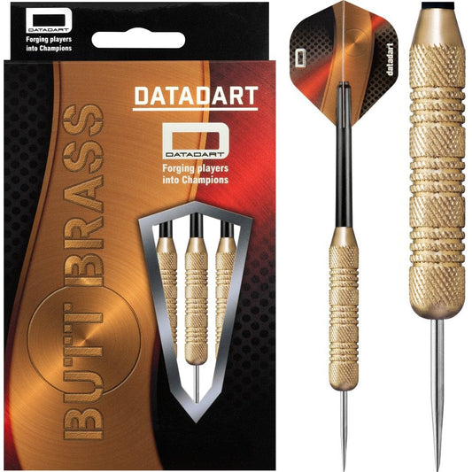 Datadart Butt Brass Darts - Steel Tip Brass - Knurled - 28g 28g