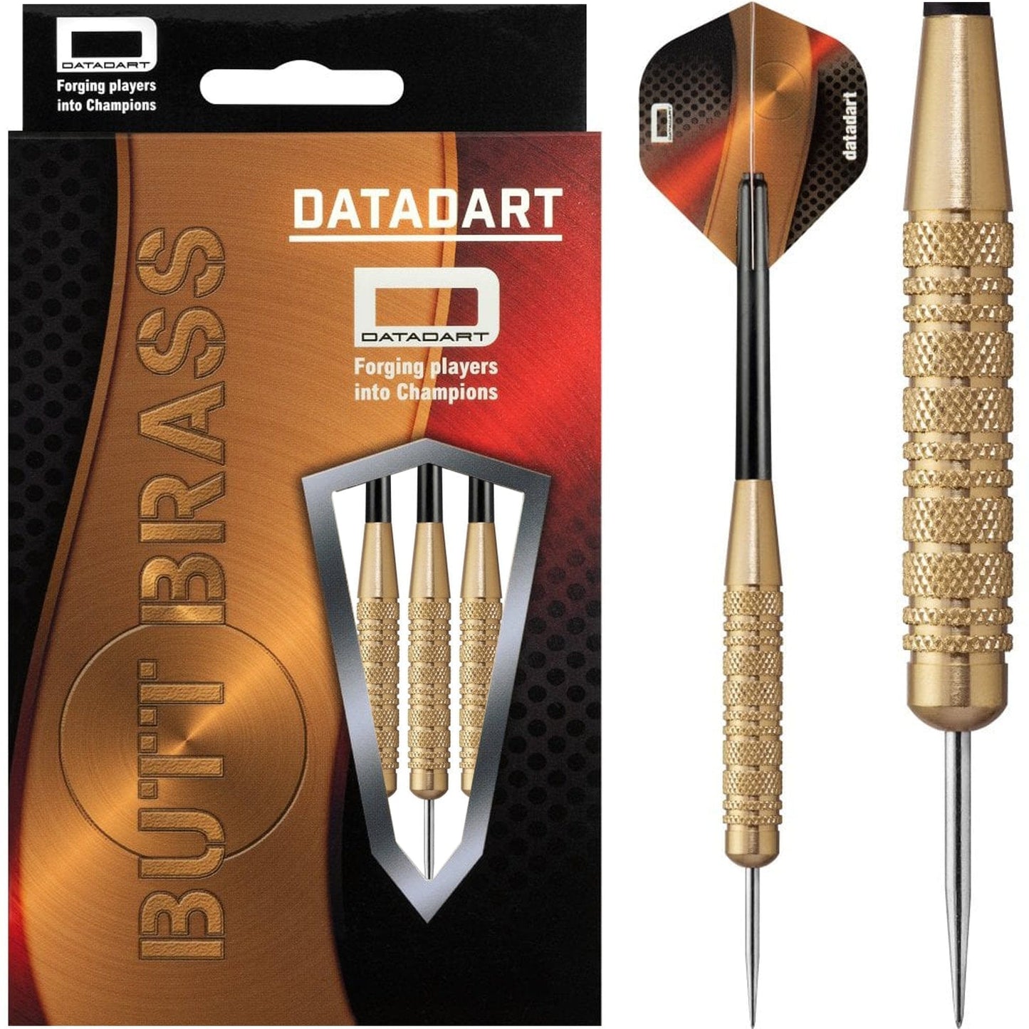 Datadart Butt Brass Darts - Steel Tip Brass - Knurled - 30g 30gPERS