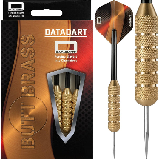 Datadart Butt Brass Darts - Steel Tip Brass - Knurled - 34g 34g