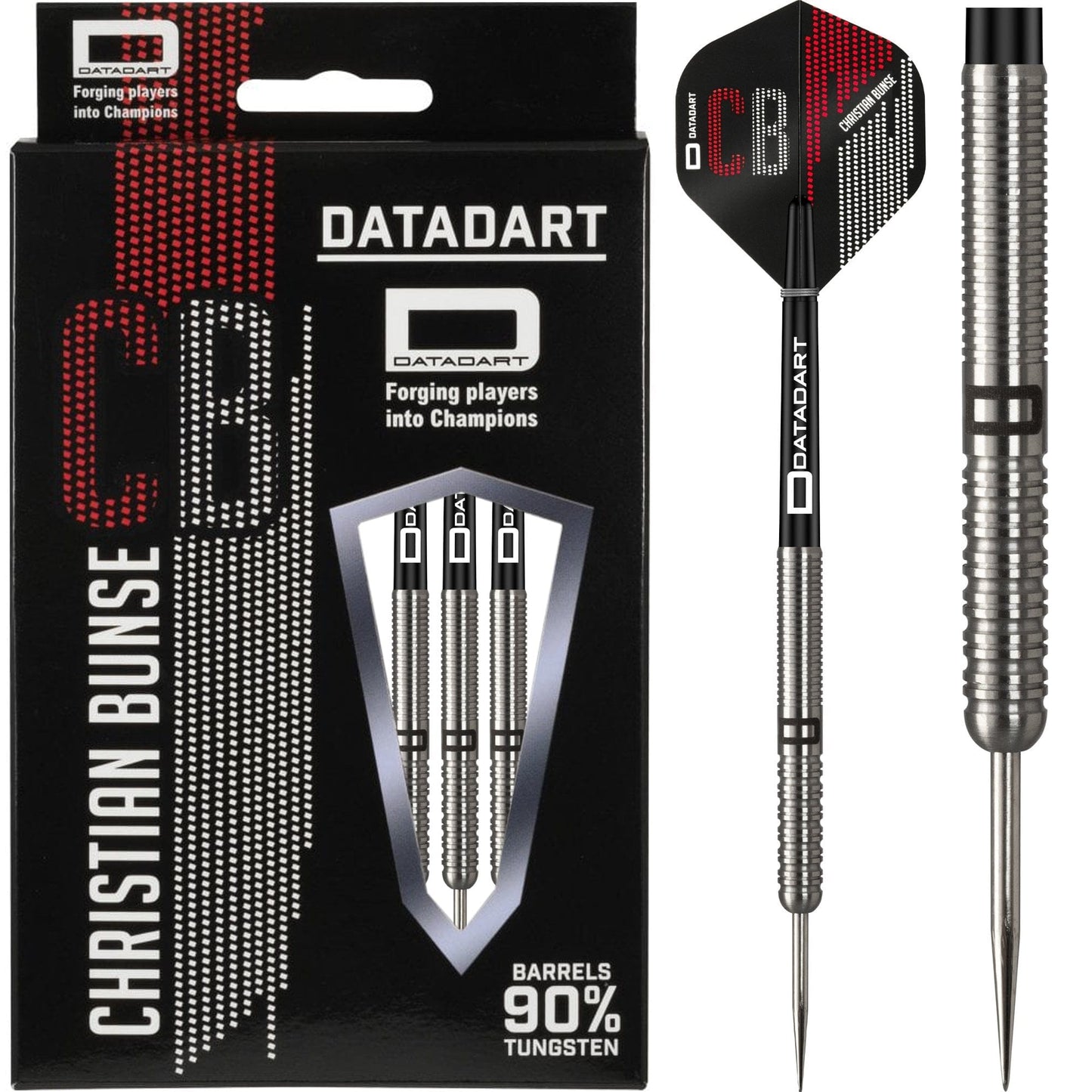Datadart Christian Bunse Darts - Steel Tip - Ringed 21g