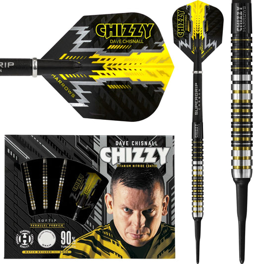 Harrows Dave Chisnall Darts - Soft Tip - Chizzy - S2 20g