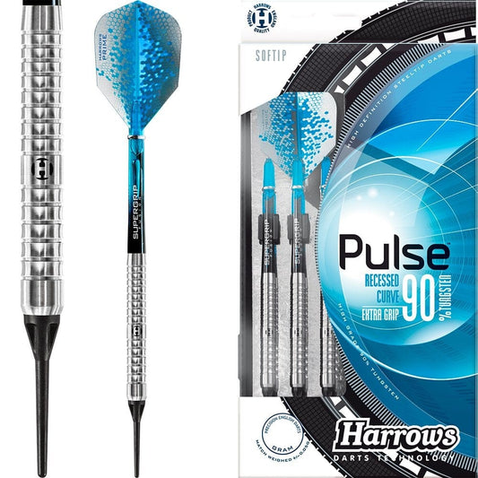 Harrows Pulse Darts - Soft Tip Tungsten - Made in England 18g