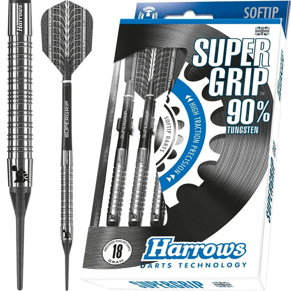 Harrows Supergrip Darts - Soft Tip Tungsten - Super Grip