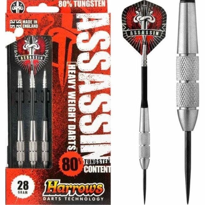 Harrows Assassin Darts - Steel Tip - Heavy - Ringed - 28g 28gPERS