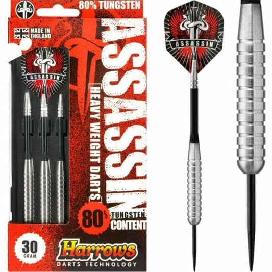 Harrows Assassin Darts - Steel Tip - Heavy - Ringed - 30g 30gPERS
