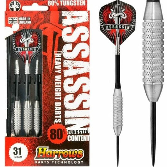 Harrows Assassin Darts - Steel Tip - Heavy - Ringed - 31g 31gPERS