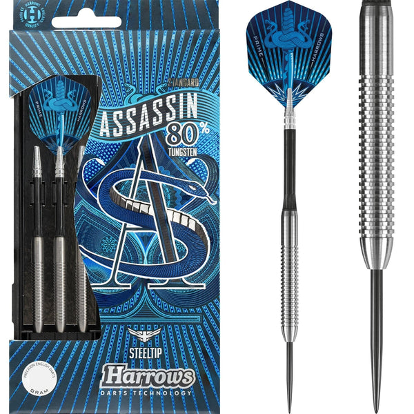 Harrows Assassin Darts - Steel Tip - Std - Ringed - 21g