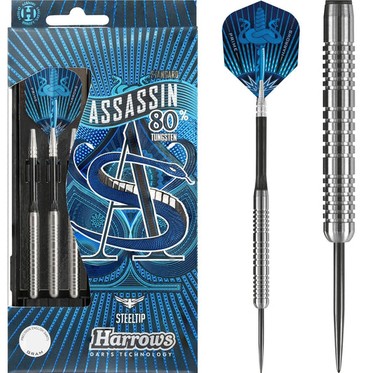 Harrows Assassin Darts - Steel Tip - Std - Ringed - 22g 22gPERS
