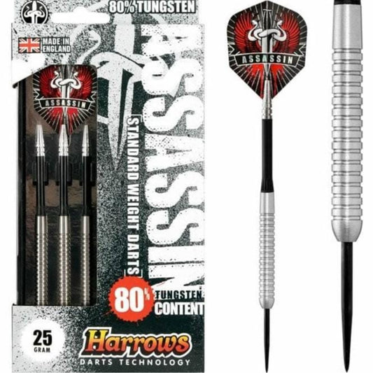 Harrows Assassin Darts - Steel Tip - Std - Ringed - 25g 25gPERS