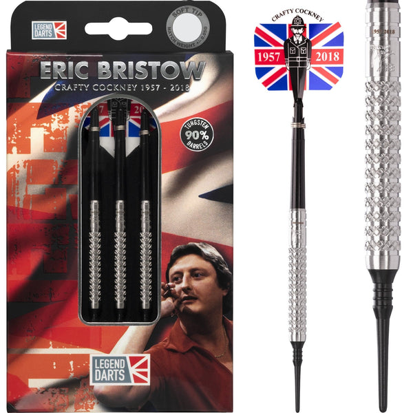 Eric Bristow Darts - Soft Tip - Cocked Finger - K1 - Silver