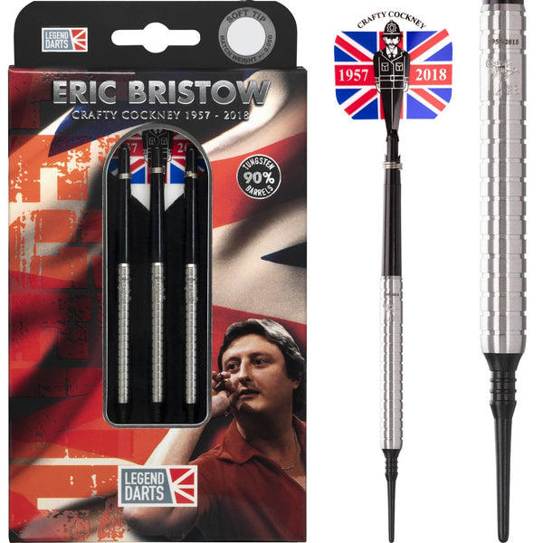 Eric Bristow Darts - Soft Tip - Cocked Finger - R1 - Silver