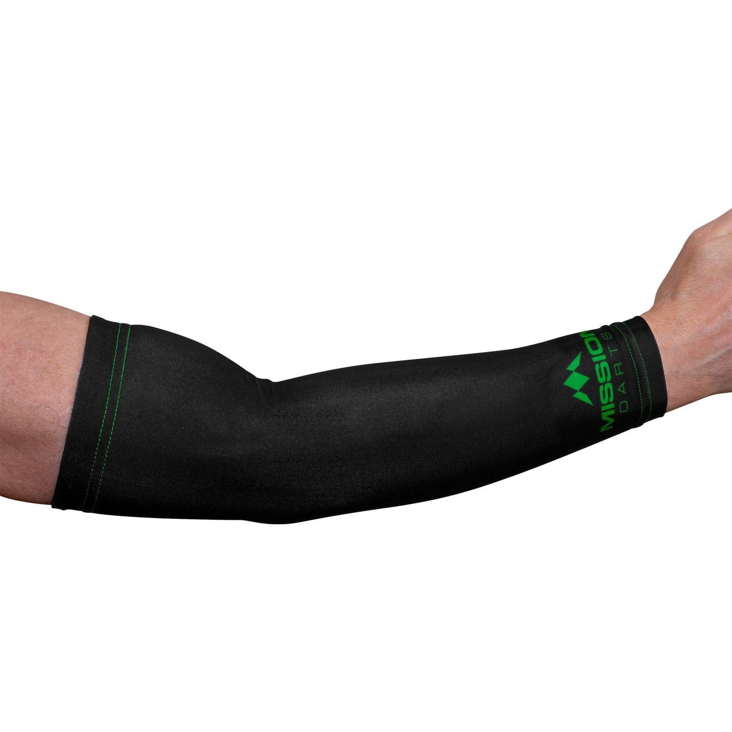 Mission Darts REACH Arm Sleeves (Pair) - Logo - Black & Green Small