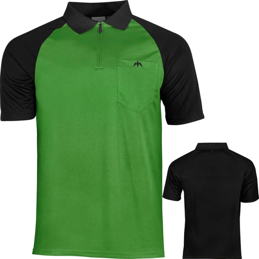 *Mission Darts EXOS Cool FX Dart Shirt - Black & Green 2XL
