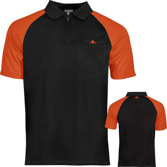 Mission Darts EXOS Cool SL Dart Shirt - Black & Orange 2XL