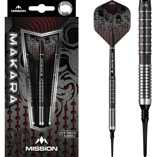 Mission Makara Darts - Soft Tip - M1 - Graphite PVD Black 19g