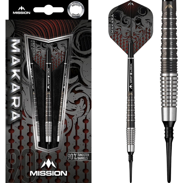 Mission Makara Darts - Soft Tip - M2 - Graphite PVD Black