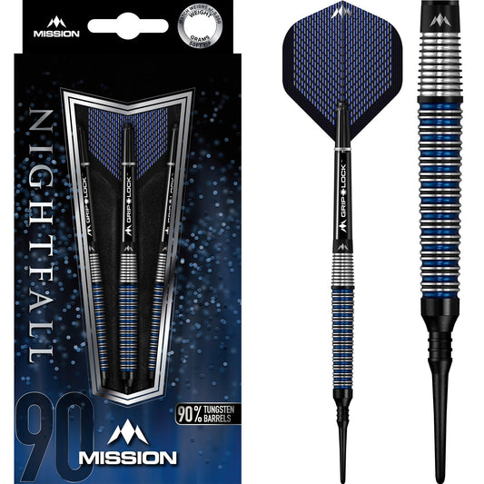 Mission Nightfall Darts - Soft Tip - M3 - Taper 20g