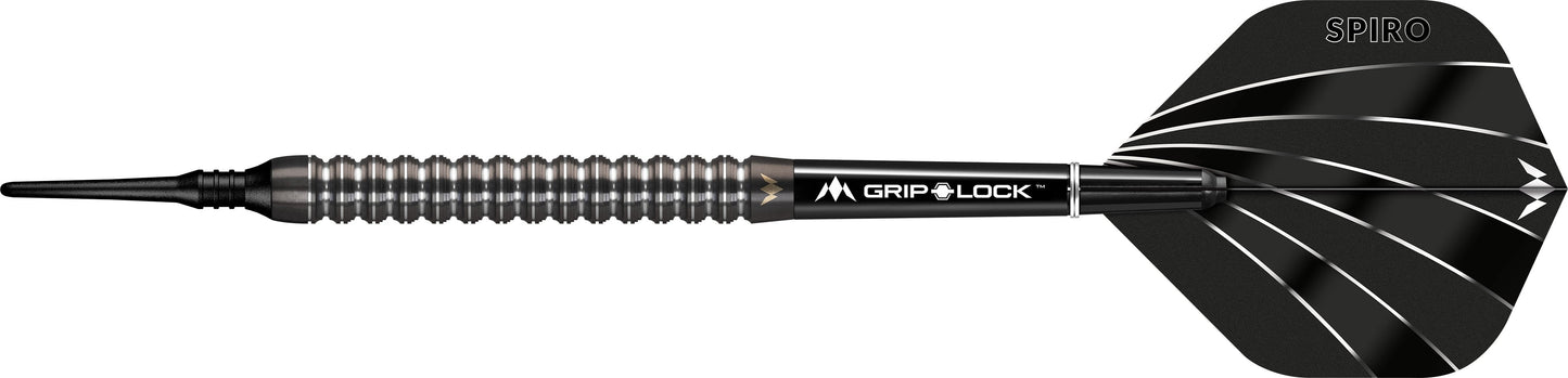 Mission Spiro Darts - Soft Tip - Graphite PVD - M1 - Black 20g