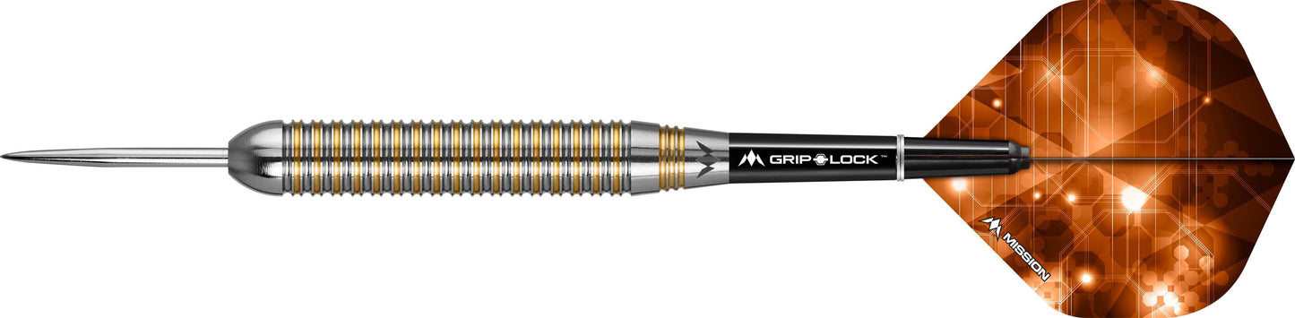 Mission Ardent Darts - Steel Tip Brass - M1 - Linear Ringed - 23g 23g