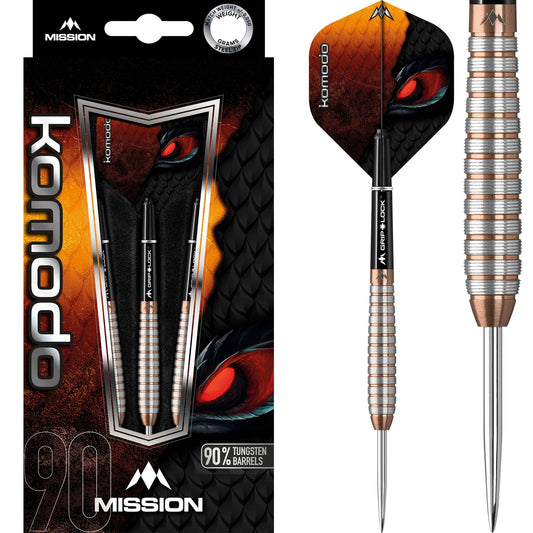 Mission Komodo GX Darts - Steel Tip - Micro - M2 - Rose Gold 23g