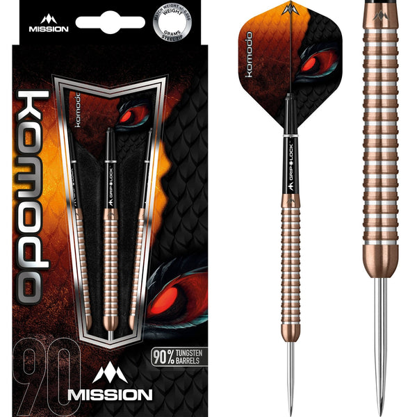 *Mission Komodo RX Darts - Steel Tip - Shark - M3 - Rose Gold