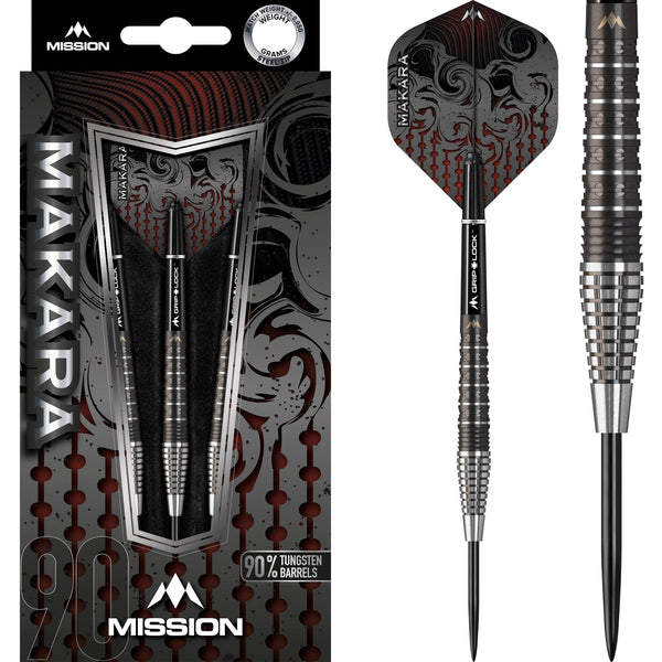 Mission Makara Darts - Steel Tip - M2 - Graphite PVD Black