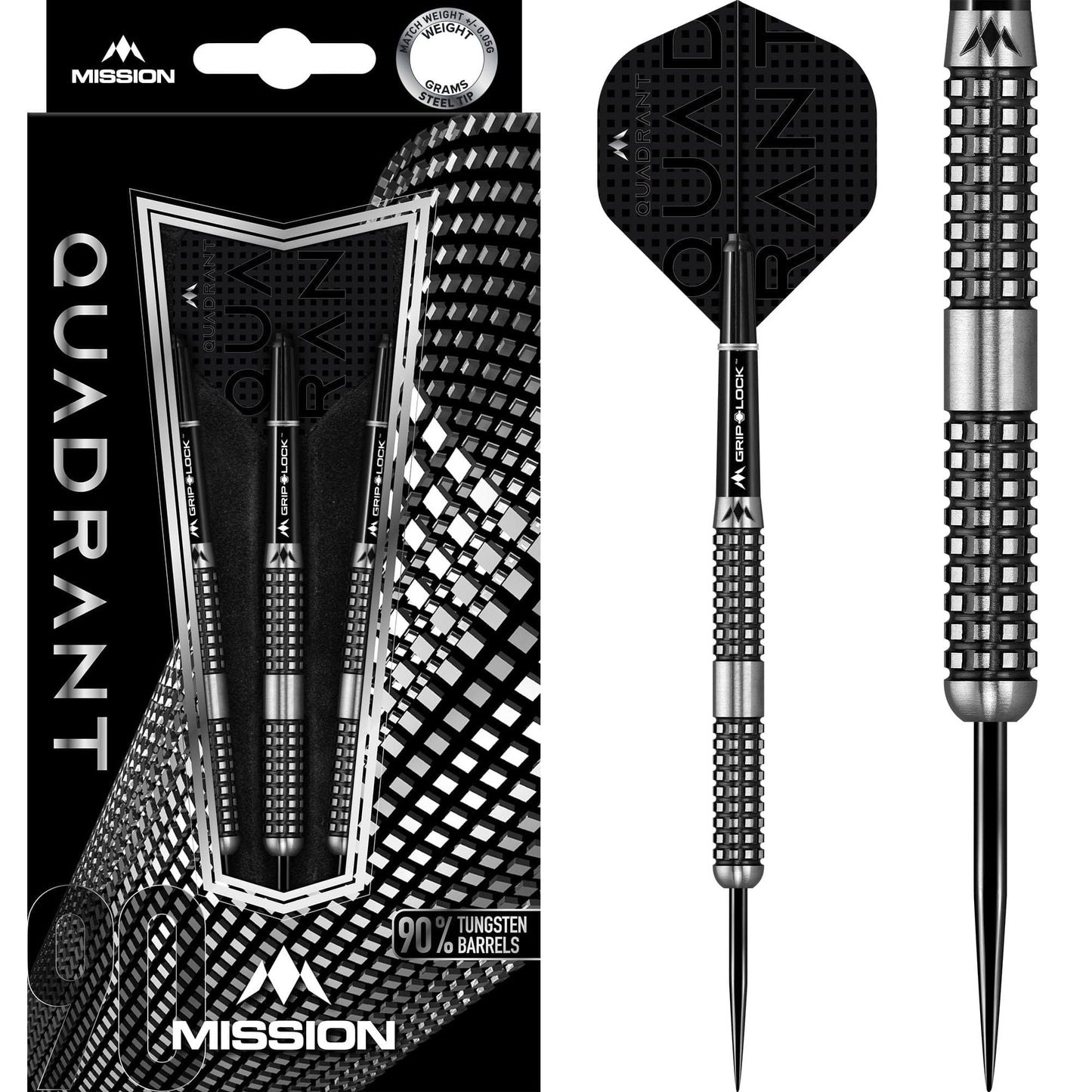 *Mission Quadrant Darts - Steel Tip - M4 - Quad Grip 21gPERS
