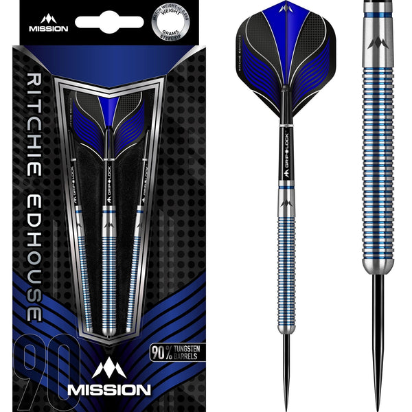 Mission Ritchie Edhouse Darts - Steel Tip - Blue