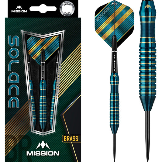 Mission Solace Darts - Steel Tip Brass - M1 - Dark Green 22g