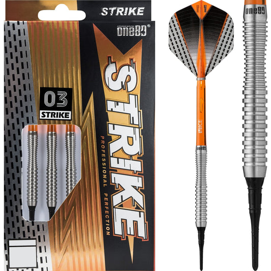 One80 Strike Darts - Soft Tip - S3 - Ringed 16g