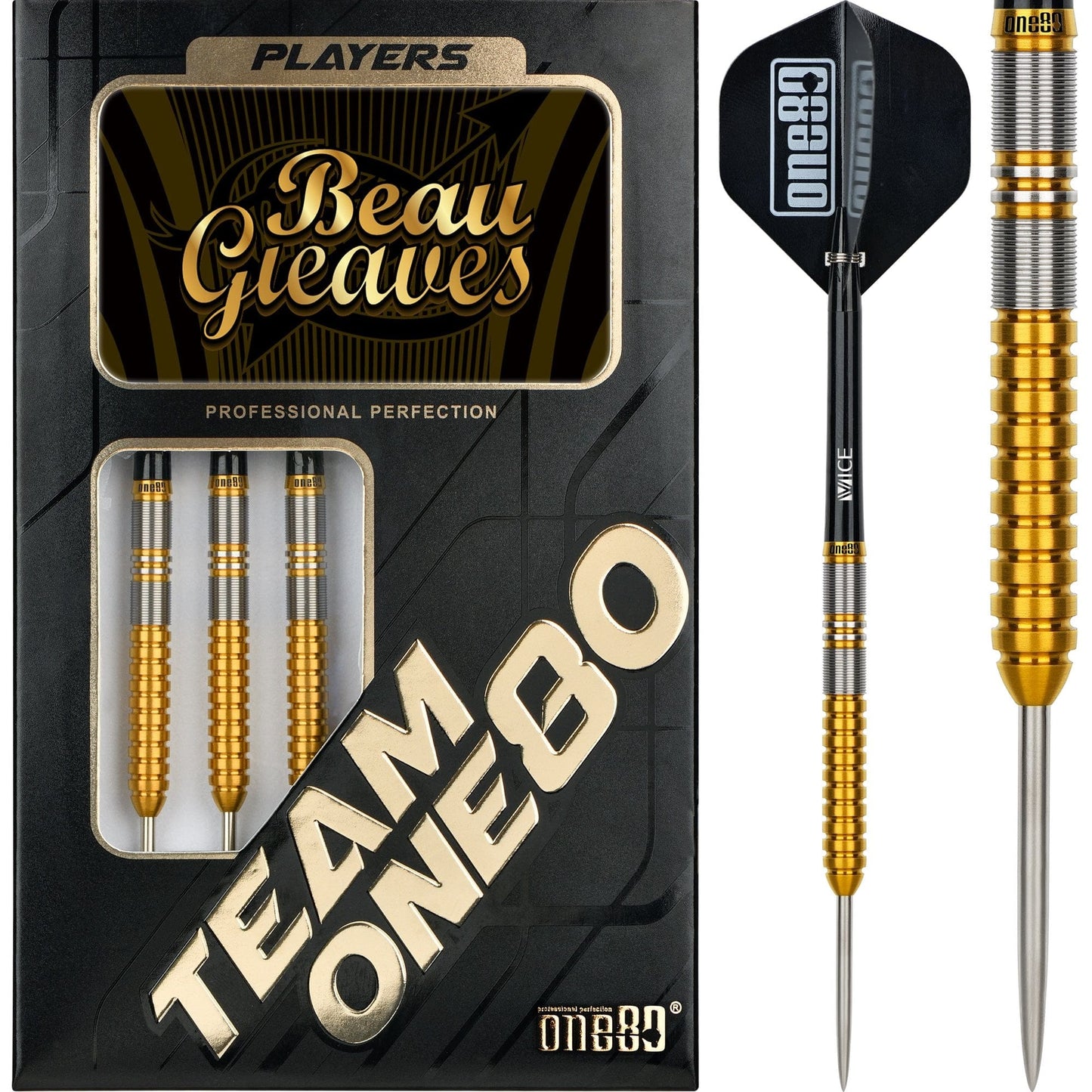 One80 Beau Greaves Darts - Steel Tip - Gold 21g
