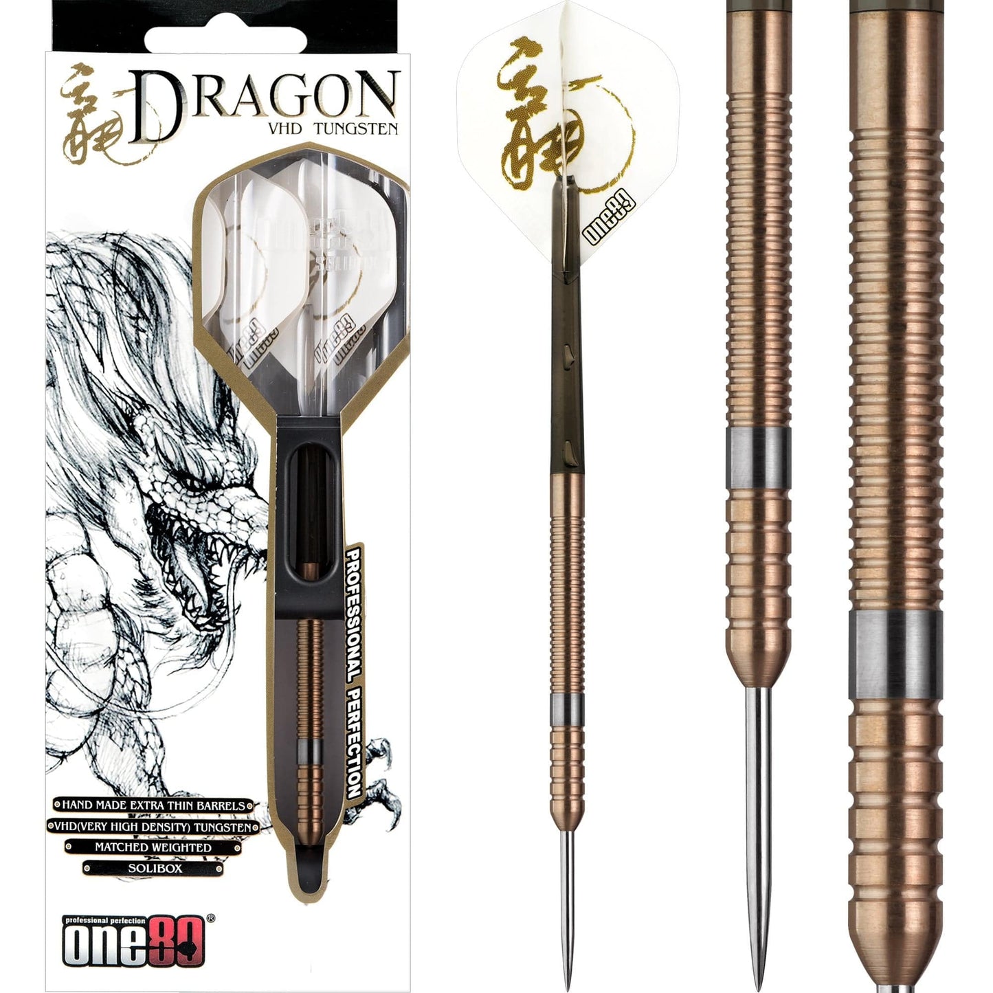 One80 FIRE Dragon Darts - Steel Tip Tungsten - Hand Made