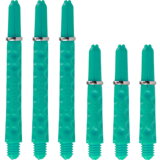 Harrows Dimplex Shafts - Dart Stems - with Rings - Jade